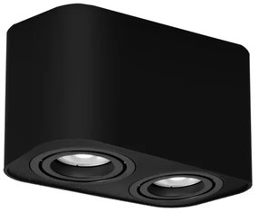 Rabalux 2053 - Bodové svietidlo KOBALD 2xGU10/42W/230V čierna