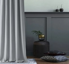 Záves na riasiacej páske svetlosivý 140x260 cm