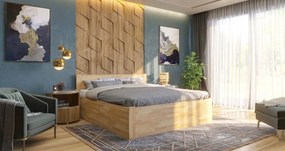 Posteľ s úložným priestorom Fava Box 180x200 cm, prírodný buk
