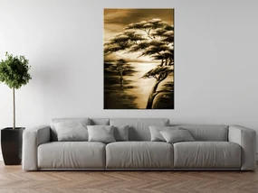 Gario Ručne maľovaný obraz Silné stromy Rozmery: 120 x 80 cm