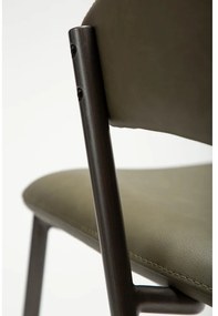 Khaki jedálenská stolička z imitácie kože Zone – DAN-FORM Denmark
