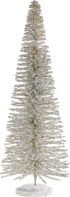 X-MAS Dekoračná jedľa trblietavá 60 cm - strieborná