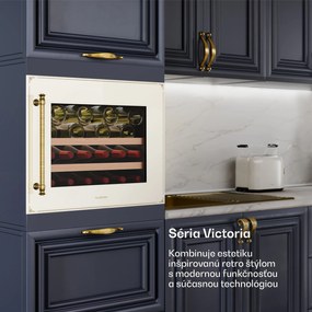 Klarstein Vinsider Victoria 28 chladnička na víno, 28 fliaš, dotyková, UV ochrana, LED, tichá, 2 police