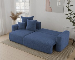 Rohová sedačka Denia (L) (tmavomodrá). Akcia -20%. Vlastná spoľahlivá doprava až k Vám domov. 1133113