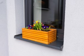 Drevený truhlík s plastovou vložkou - svetlohnedá Rozměry (cm): 44 x 20, v. 14