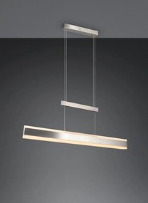 LED závesné svietidlo v matne striebornej farbe s kovovým tienidlom Arcola – Trio