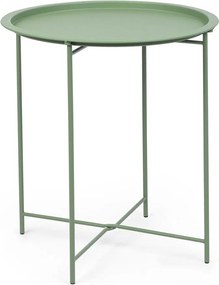 Oceľový okrúhly záhradný stolík ø 46 cm Austin – Bizzotto