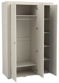 Šatníková skriňa Nivorta 3D NV2, Farby: Biela