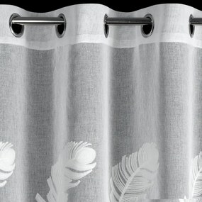 ZÁCLONA NA KRÚŽKOCH LIRENA 140X250 CM VZOROVANÁ