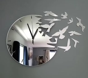 3D nalepovacie hodiny Swallows zlaté