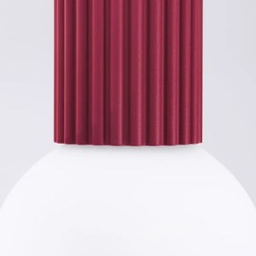 Sollux SL.1748 - Kúpeľňové stropné svietidlo HALO 1xG9/8W/230V IP44 červená