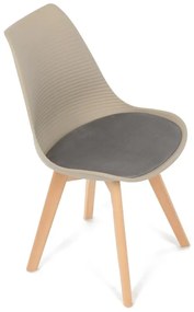 Autronic -  Židle jídelní, cappuccino plast, CT-X7055 CAP