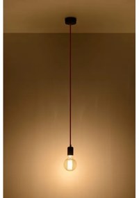 Luster na lanku EDISON 1xE27/60W/230V čierna