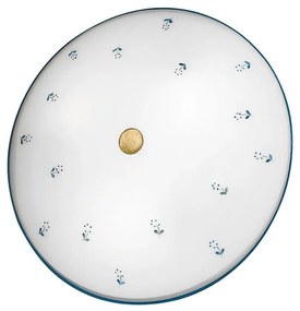 Kolarz 731.U13.4.17- Stropné svietidlo NONNA 3xE27/60W/230V pr. 42 cm modrá/mosadz