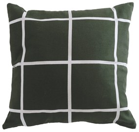 Storefactory Bavlnená obliečka na vankúš Green Checkered 48 x 48 cm