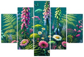 Obraz - Lúčne kvety (150x105 cm)