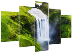 Obraz - Vodopád Skogafoss (150x105 cm)