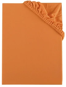 Plachta posteľná oranžová marhuľová jersey EMI: Detská plachta 60x120
