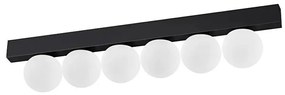 Ideal Lux - LED Stropné svietidlo PING PONG 6xLED/3W/230V CRI 90 čierna