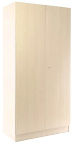 Drevená šatníková skriňa Visio, 90 x 45 x 185 cm, cylindrický zámok, javor