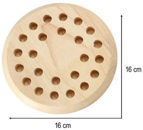 KIK Drevená pamäťová hra Čínsky zápas – 24 farebných pešiakov, Montessori, pre deti