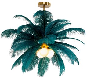 Feather Palm závesná lampa Ø87 cm zelená