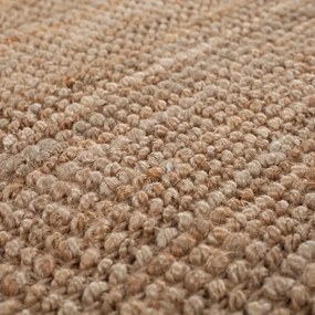 Ručne tkaný jutový behúň v prírodnej farbe 60x150 cm Jute Boucle – Flair Rugs