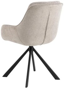 Otočná jídelní křeslo CARRIE pískově béžové