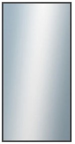 DANTIK - Zrkadlo v rámu, rozmer s rámom 50x100 cm z lišty Hliník čierna (7269021)