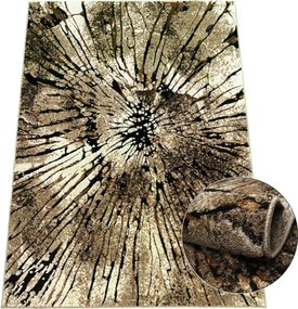Koberec Miami Plus 0301 béžový – obdĺžnikový s jemným vzorom Rozmer: 40x60 cm