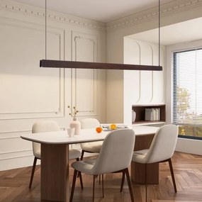 Immax NEO 07301L-LED Stmievateľný luster na lane MADEIRA 33W/230V Wi-Fi Tuya 152 cm orech