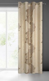 ZATEMŇOVACÍ ZÁVES NA KRÚŽKOCH FREESIA 140X250 CM BÉŽOVÁ