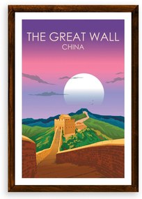 Poster Veľký čínsky múr - Poster 50x70cm + čierny rám (71,8€)