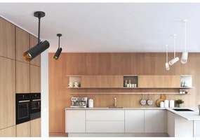 Azzardo AZ3518 - Luster na tyči LENS 1xGU10/35W/230V