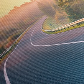 Obraz - Cesta pri východe slnka (120x50 cm)