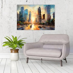 Obraz - Maľba mesta (90x60 cm)
