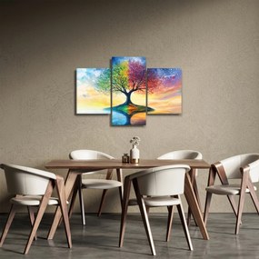 Obraz – Maľovaný strom ročných období (90x60 cm)