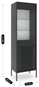 PROXIMA.store - Glamourová vitrína SOFT FARBA: biela