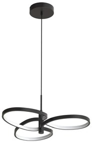 LED luster na lanku RIBBON LED/25W/230V 4000K čierny