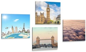 Set obrazov čarovný Londýn - 4x 40x40