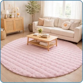 Koberec Rabbit Bubble ružový kruh