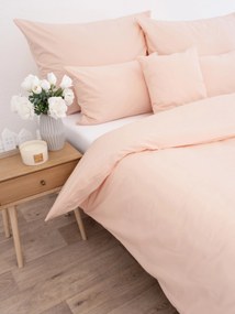 Predĺžené bavlnené obliečky Renforcé - Jasmine lososová