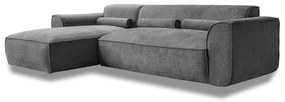 Sivá rohová pohovka (ľavý roh) Flex Felix – Miuform