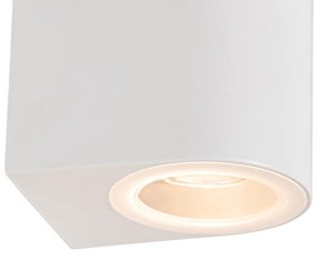 Moderná vonkajšia nástenná lampa biela plastová oválna - Baleno