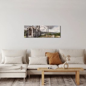 Obraz - Írsky kostol (s hodinami) (90x30 cm)