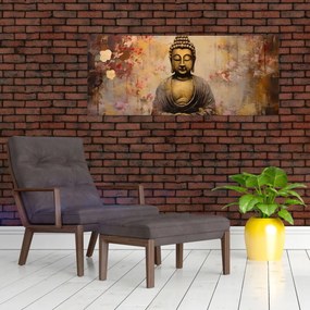 Obraz - Budha, maľba (120x50 cm)