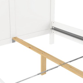 Biela dvojlôžková posteľ 140x200 cm Paris – Tvilum