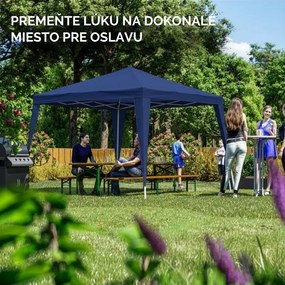 Párty stan / pavilón CAPRI 3x3m, modrá Casaria