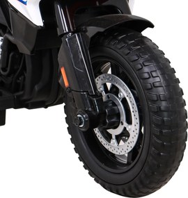 Ramiz Detský motocykel na batérie BMW F850 GS červený + pomocné kolieska + audio LED + pomalý štart + EVA