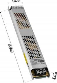 BERGE LED zdroj tenký 24V - 300W - 12,5A - IP20